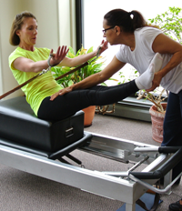 Lesson on reformer with Janice